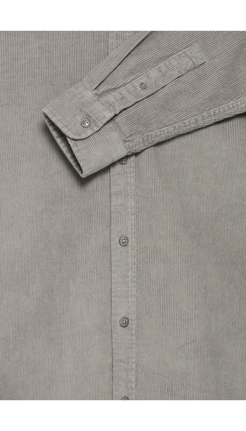 Chemise Côtelé Grise BHCOLIN BLEND - 5 | TOPS